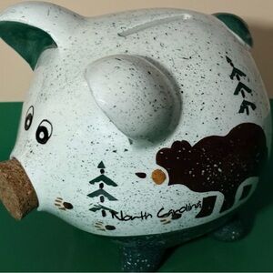 Whimsical North Carolina Piggy Bank